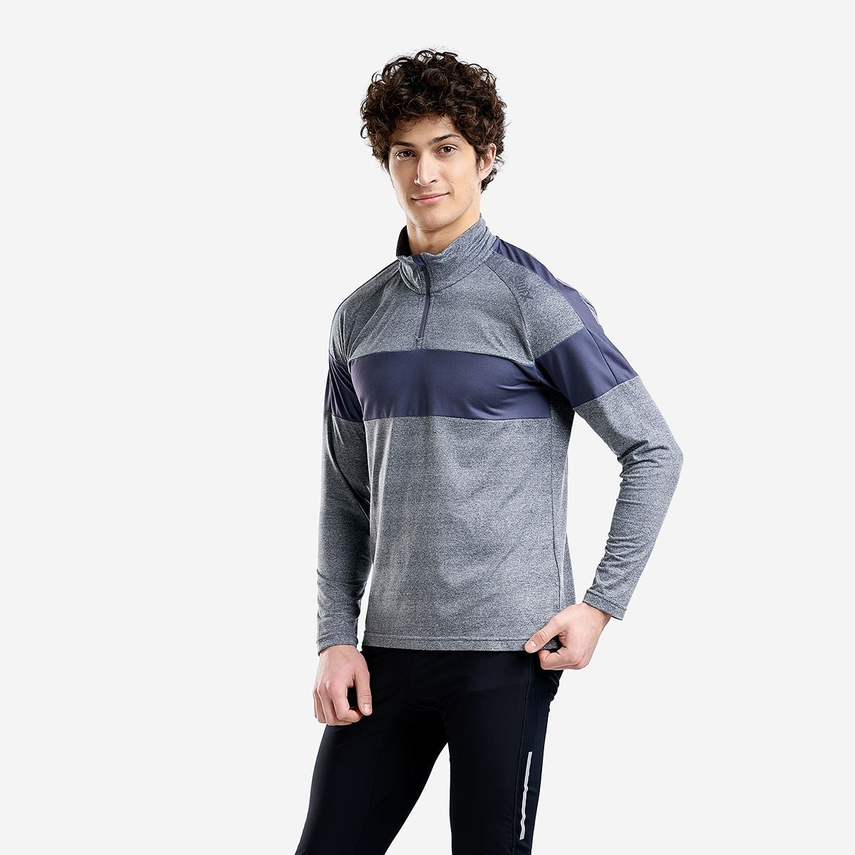 Tista - Couche intermédaire 1/2 zip pour hommes