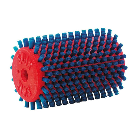 Blue nylon roto brush, 100mm