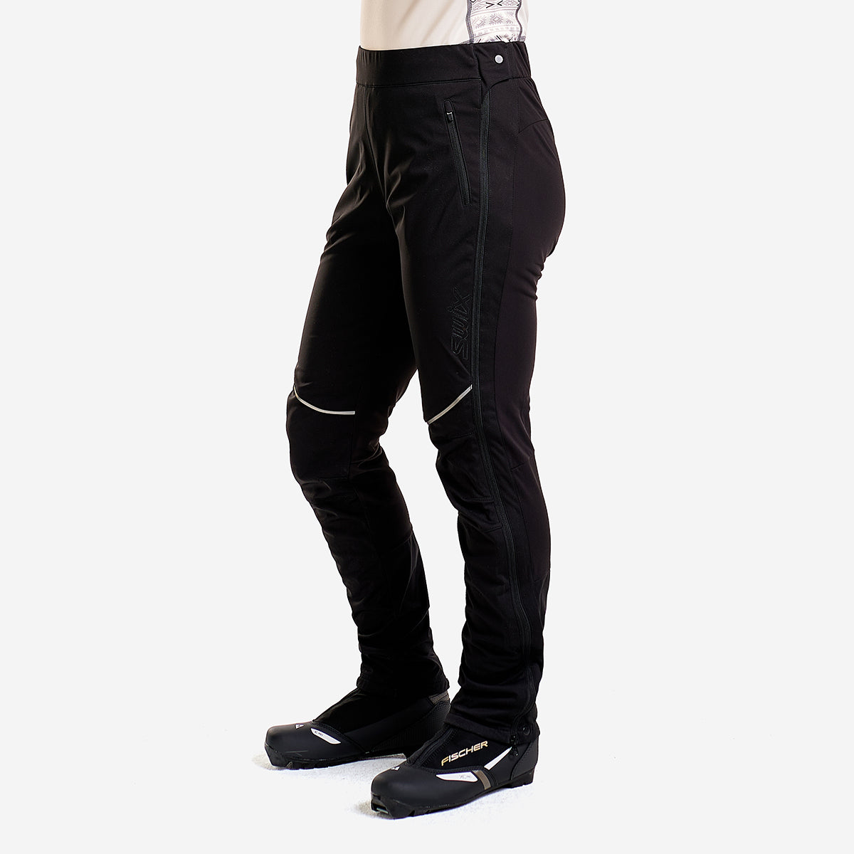 SOLO - PANTALONS À GLISSIÈRE PLEINE LONGUEUR POUR FEMMES