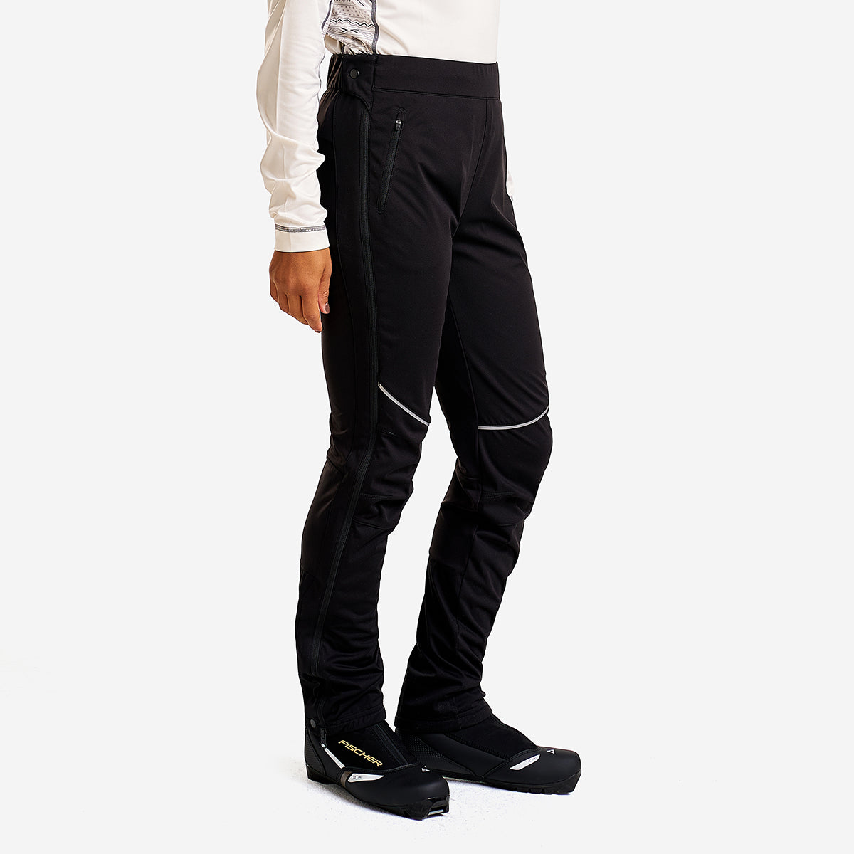 SOLO - PANTALONS À GLISSIÈRE PLEINE LONGUEUR POUR FEMMES