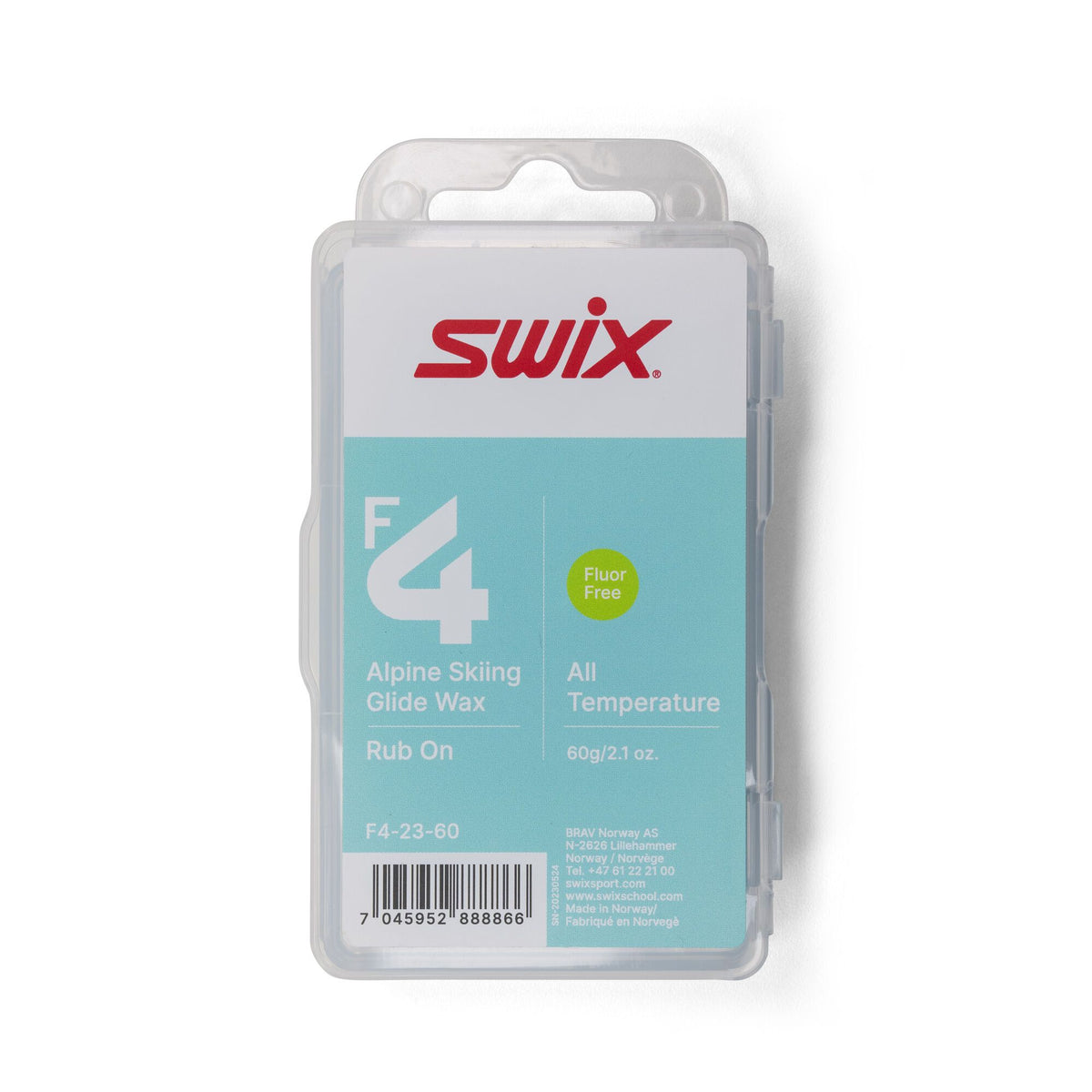 F4 Rub-on Glide Wax with Cork - 60g