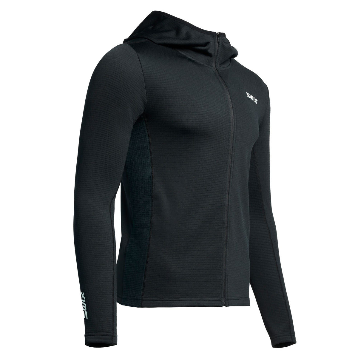 Tista Grid - Men's Hooded Full-Zip Midlayer Top