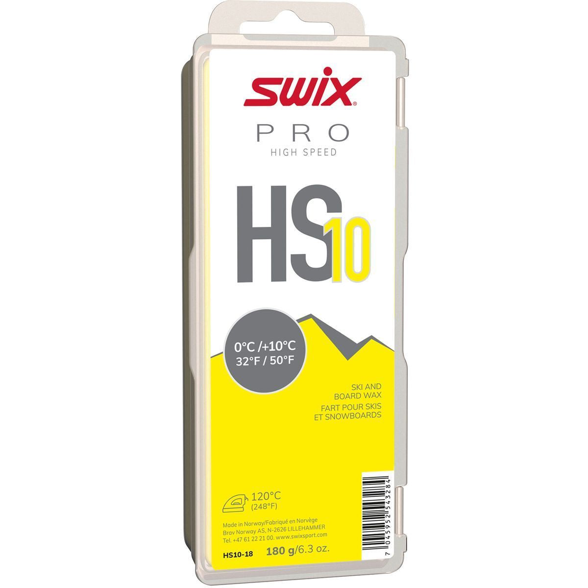 Cire de glisse HS10 jaune - 180g