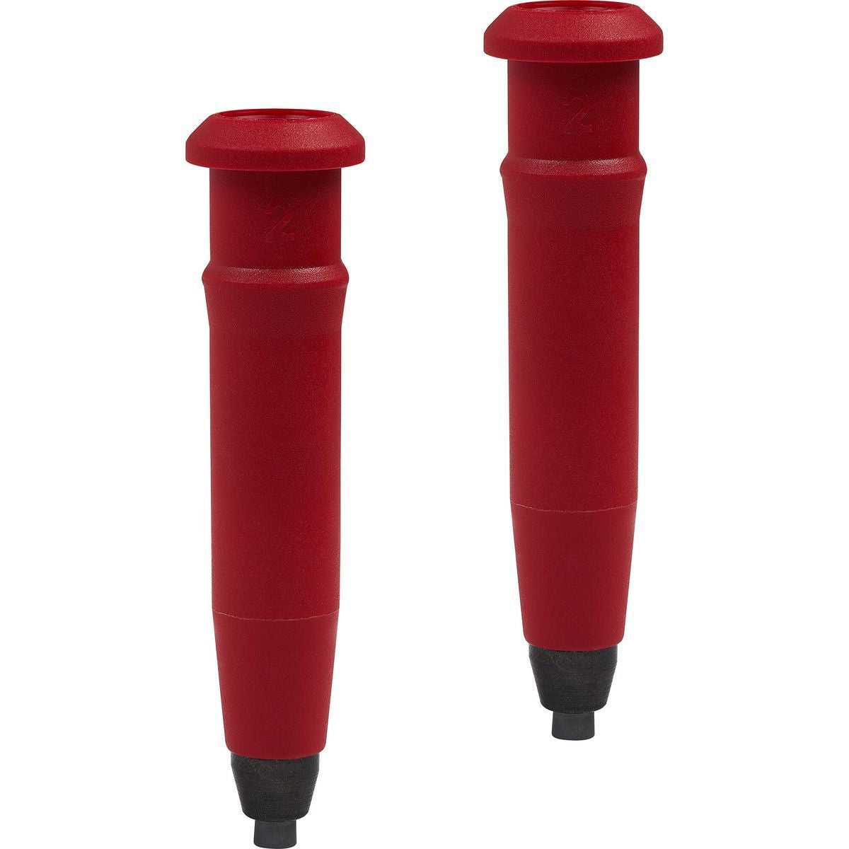 Pointe rouge pour bâton alpin 10mm - paire
