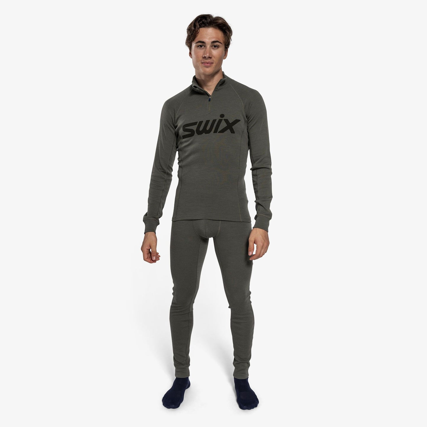 RaceX - Chandail demi-glissière en mérinos pour hommes