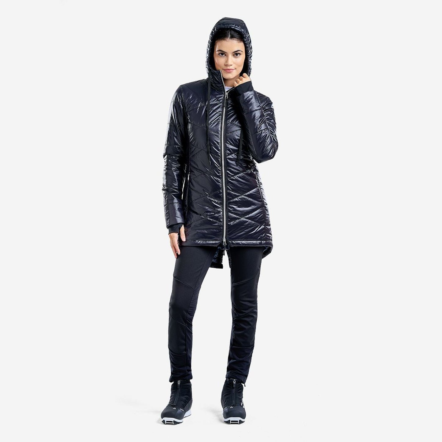  Mayen - Manteau long matelassé (polyfill) pour femmes