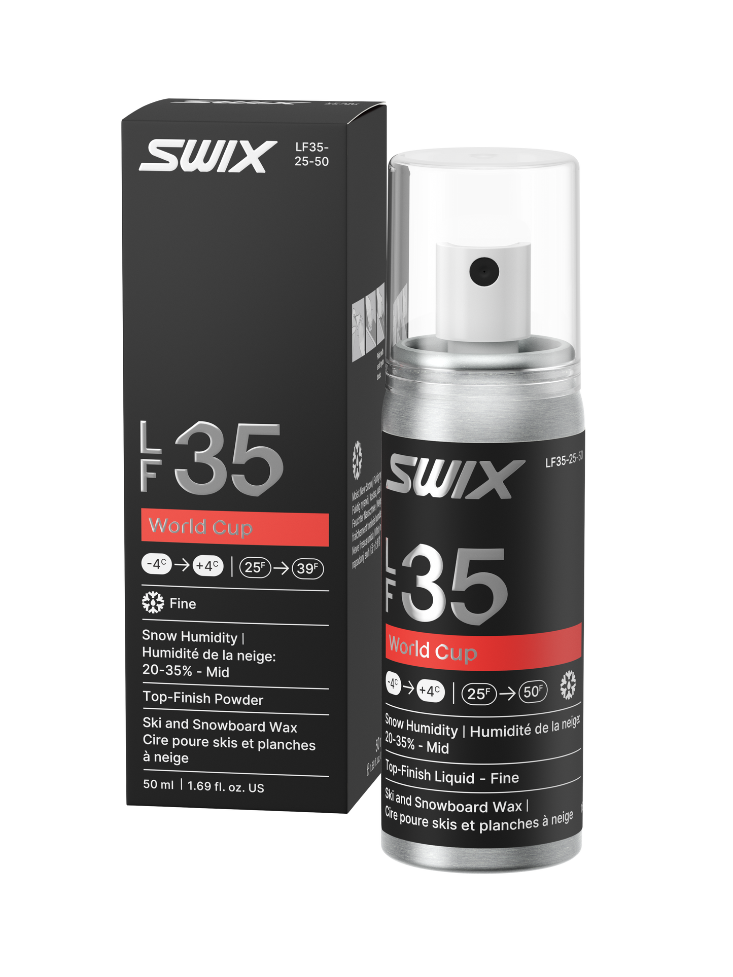 Cire liquide LF35 WC neige fine moyenne, 50ml