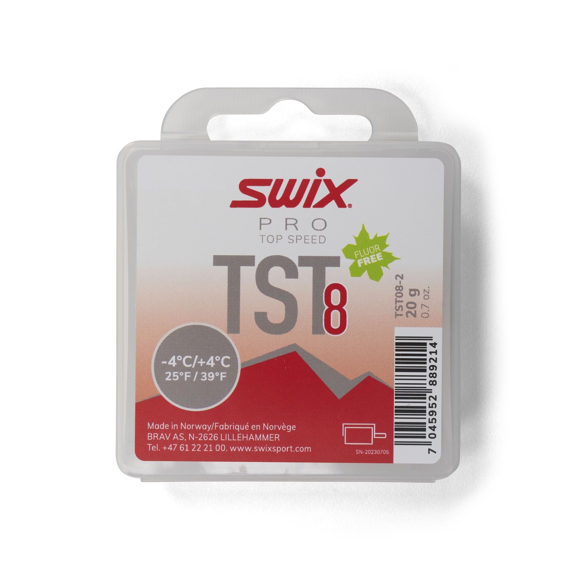 Cire de glisse Turbo TS8 rouge, 20g
