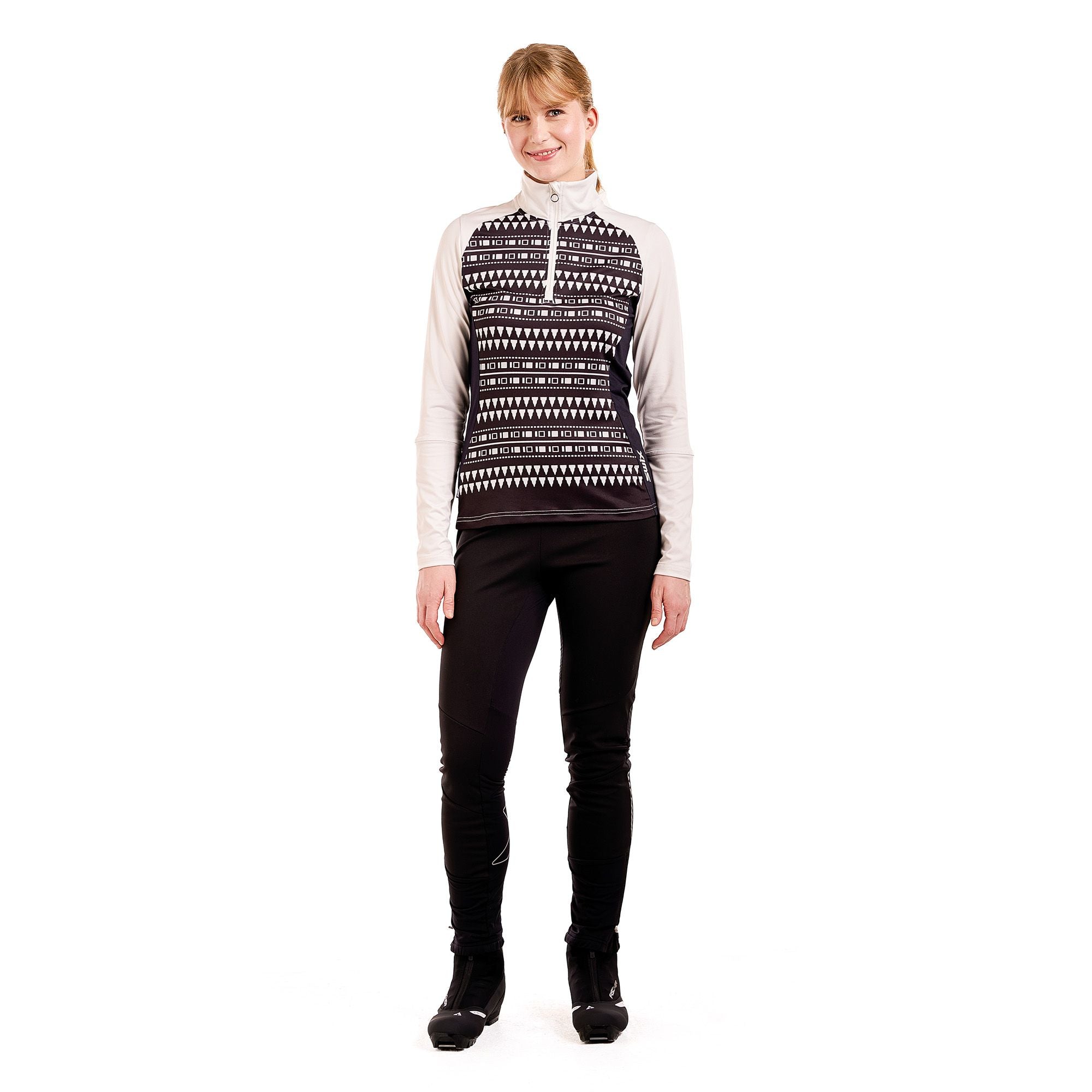 Tista - Women's 1/2 Zip Sweater (printed)