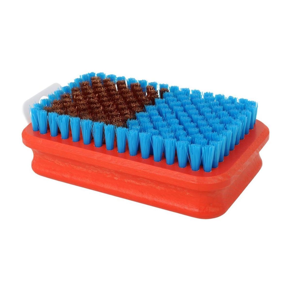 Brosse Combi en bronze et nylon bleu