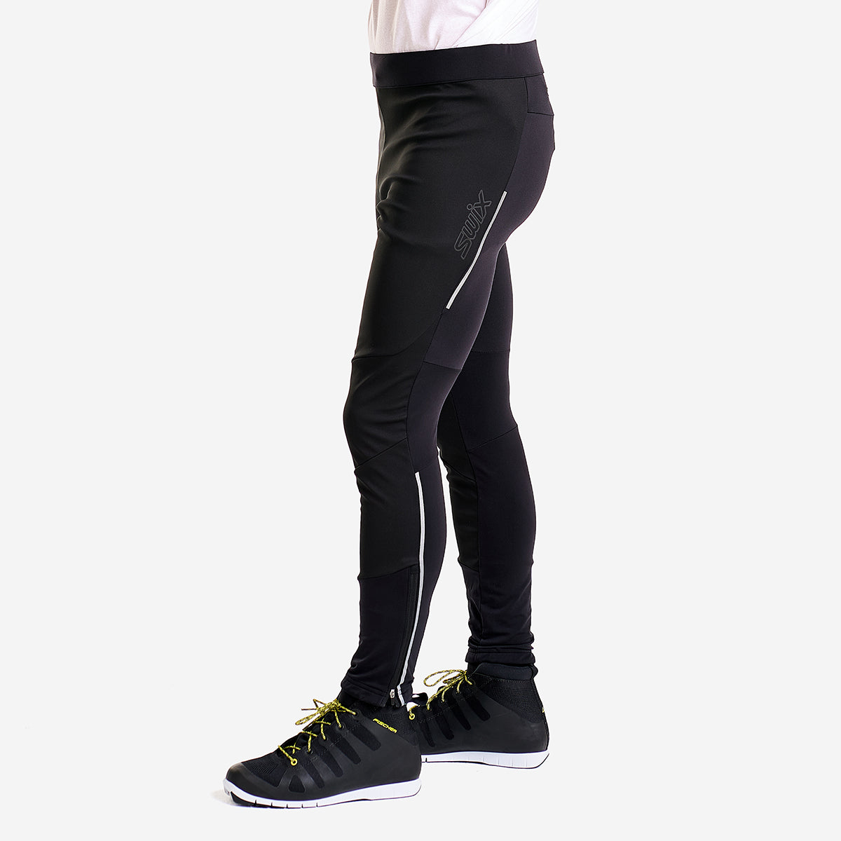 Delda - Men's Light Softshell Tight Pants with Reflective Strip