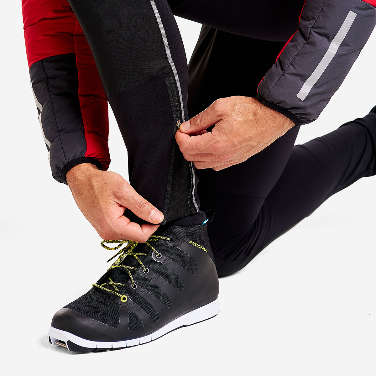 Delda - Men's Light Softshell Tight Pants with Reflective Strip