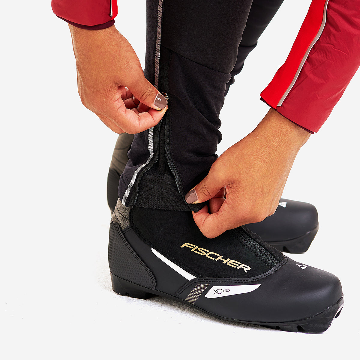 Delda - Women's Light Softshell Tights with Reflective Strip