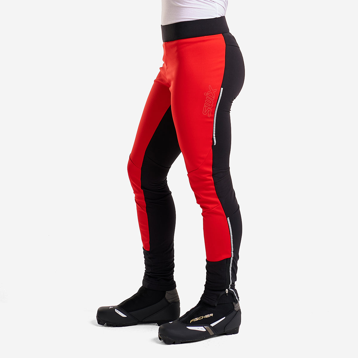 Delda - Women's Light Softshell Tights with Reflective Strip