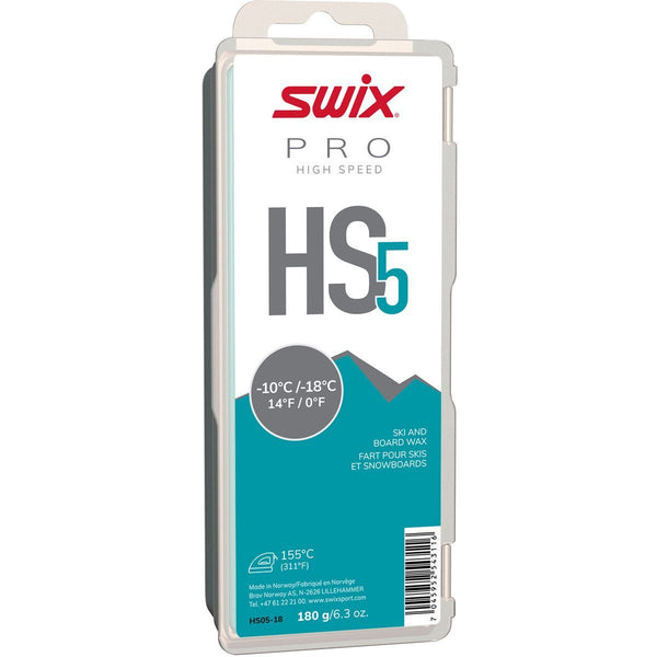 HS5 TURQUOISE GLIDE WAX, 180 G by SWIX
