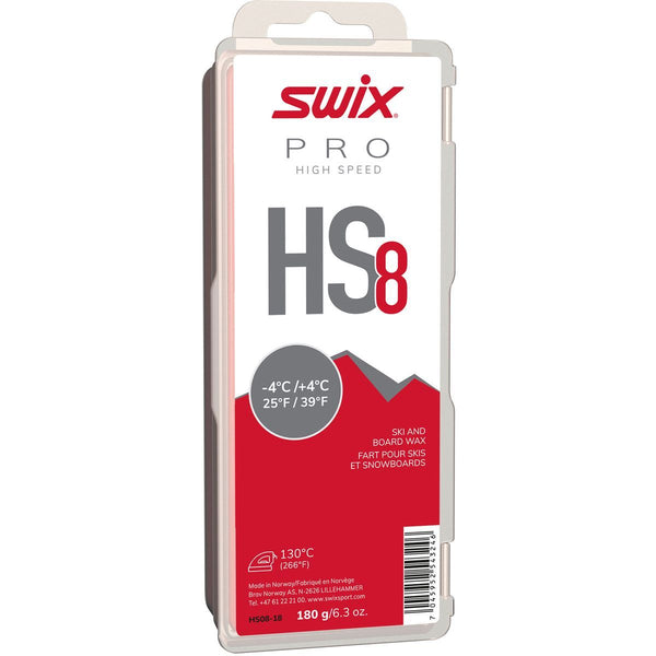 スウィックス ＨＦ8 HS8 RED GLIDE WAX, 180 G by SWIX